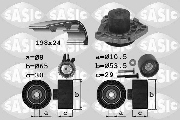 Sasic 3906033 - Vodena pumpa sa kompletom zupčastog remena www.molydon.hr