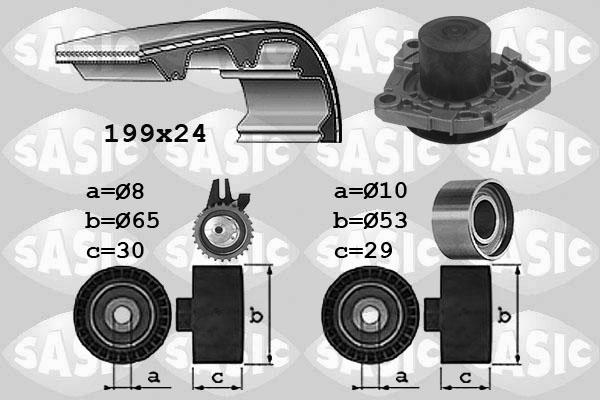 Sasic 3906032 - Vodena pumpa sa kompletom zupčastog remena www.molydon.hr