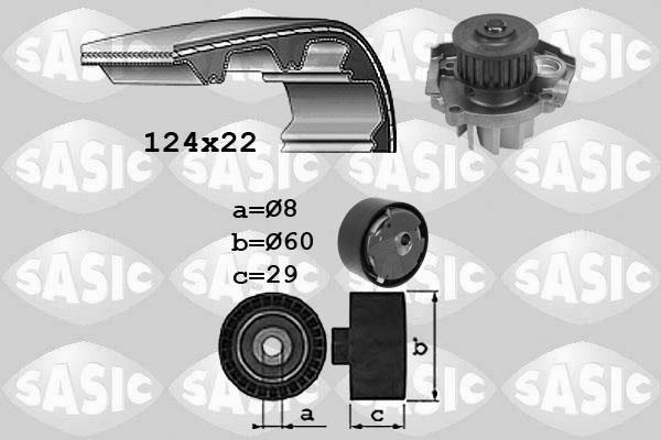 Sasic 3906037 - Vodena pumpa sa kompletom zupčastog remena www.molydon.hr