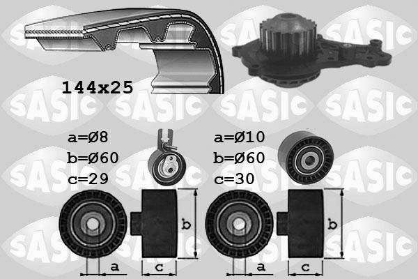 Sasic 3906109 - Vodena pumpa sa kompletom zupčastog remena www.molydon.hr