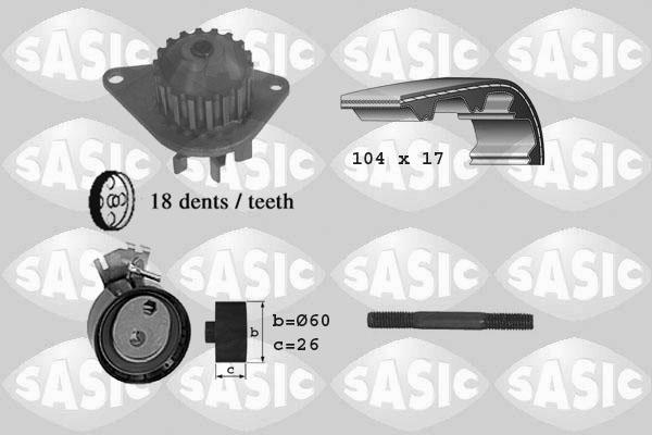 Sasic 3900003 - Vodena pumpa sa kompletom zupčastog remena www.molydon.hr