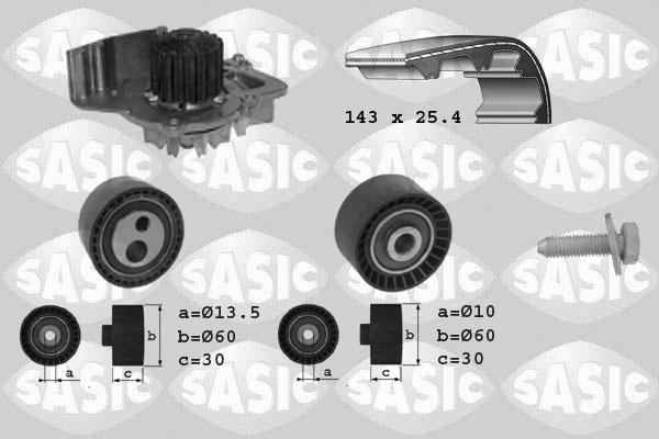 Sasic 3900025 - Vodena pumpa sa kompletom zupčastog remena www.molydon.hr