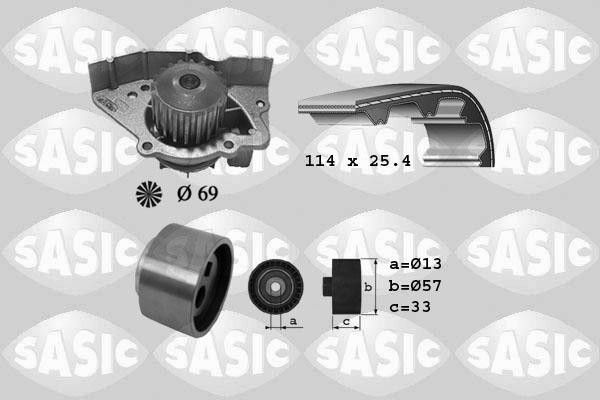 Sasic 3900023 - Vodena pumpa sa kompletom zupčastog remena www.molydon.hr