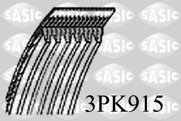 Sasic 3PK915 - Klinasti rebrasti remen  www.molydon.hr