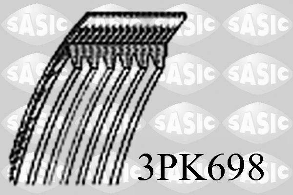 Sasic 3PK698 - Klinasti rebrasti remen  www.molydon.hr