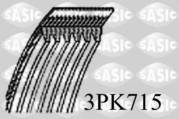 Sasic 3PK715 - Klinasti rebrasti remen  www.molydon.hr