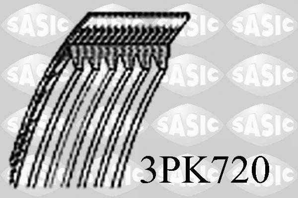 Sasic 3PK720 - Klinasti rebrasti remen  www.molydon.hr