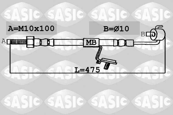 Sasic SBH6320 - Kočiono crijevo, lajtung www.molydon.hr