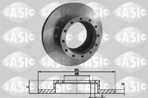 Sasic T616004 - Kočioni disk www.molydon.hr