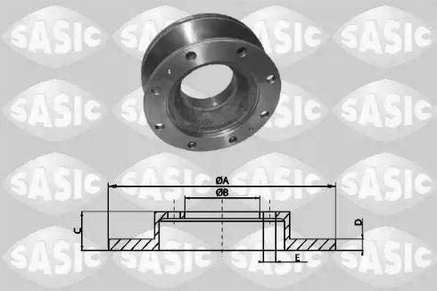 Sasic T616002 - Kočioni disk www.molydon.hr