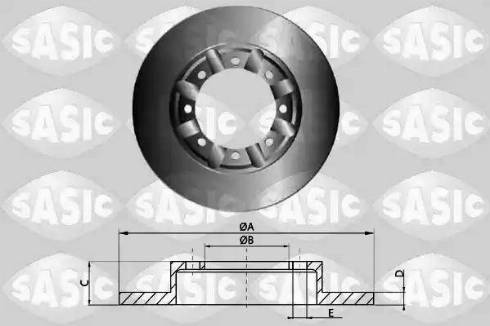 Sasic T611001 - Kočioni disk www.molydon.hr