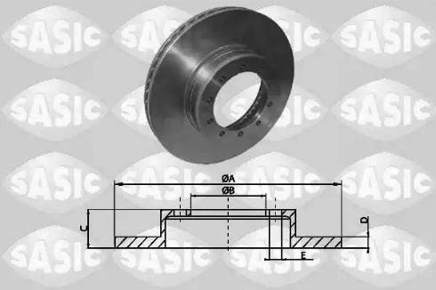 Sasic T611003 - Kočioni disk www.molydon.hr