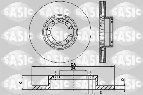 Sasic T611002 - Kočioni disk www.molydon.hr