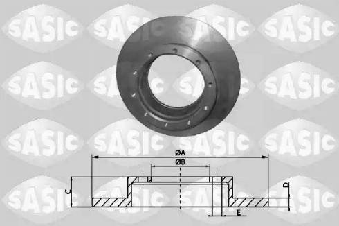 Sasic T613001 - Kočioni disk www.molydon.hr