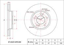 SAT ST-45251-SP0-000 - kočioni disk velike snage www.molydon.hr