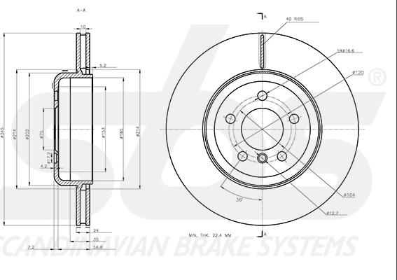 SBS 18153415117 - Kočioni disk www.molydon.hr