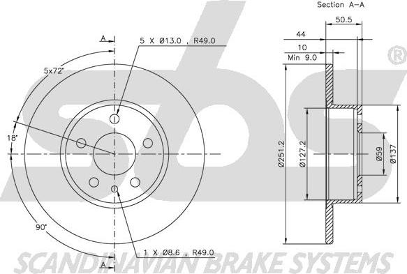 SBS 1815319926 - Kočioni disk www.molydon.hr