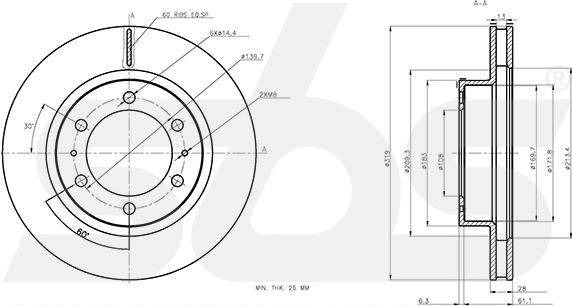 SBS 18153145184 - Kočioni disk www.molydon.hr