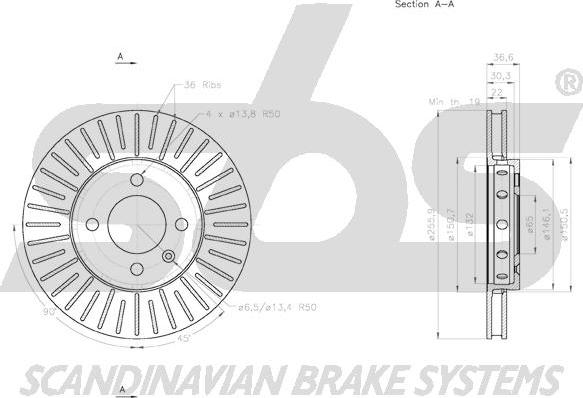 SBS 18153147157 - Kočioni disk www.molydon.hr