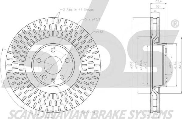 SBS 18153147170 - Kočioni disk www.molydon.hr