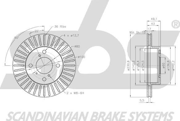 SBS 1815315237 - Kočioni disk www.molydon.hr