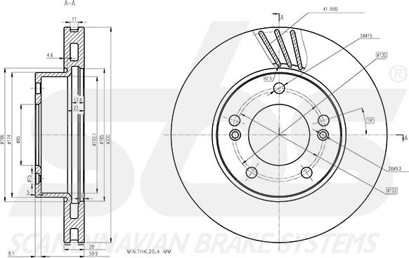 SBS 1815315705 - Kočioni disk www.molydon.hr