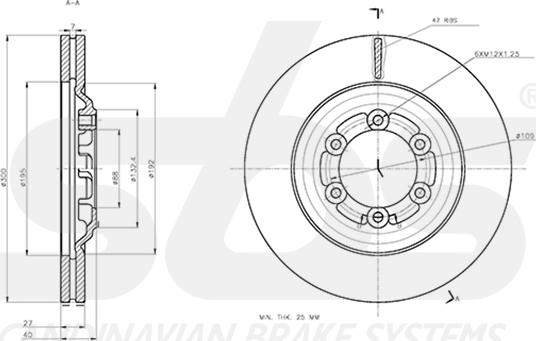 SBS 1815311405 - Kočioni disk www.molydon.hr