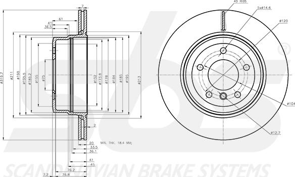 SBS 18153115120 - Kočioni disk www.molydon.hr