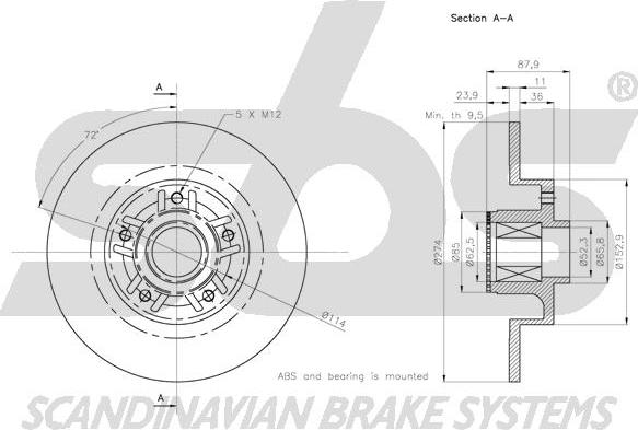 SBS 1815313991 - Kočioni disk www.molydon.hr