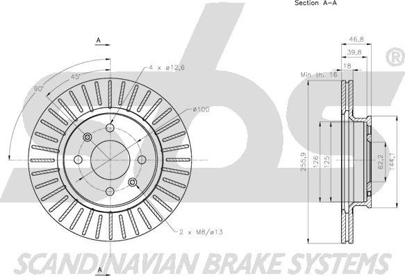 SBS 1815313438 - Kočioni disk www.molydon.hr