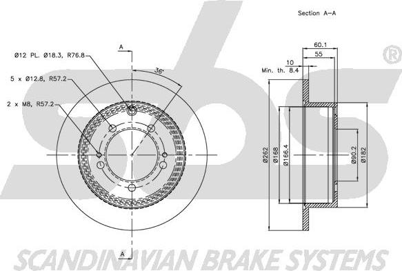 SBS 1815313042 - Kočioni disk www.molydon.hr