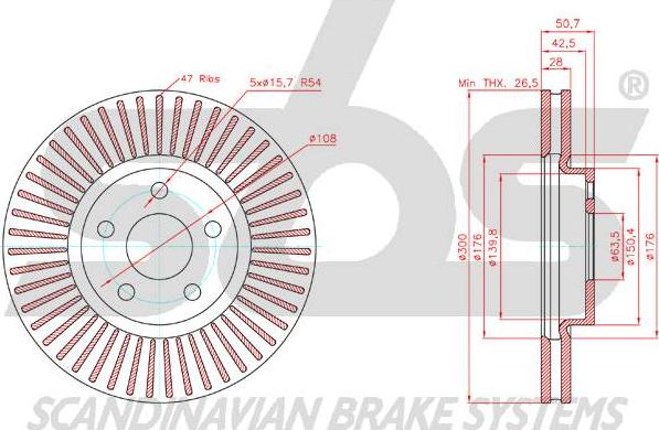 SBS 18153125106 - Kočioni disk www.molydon.hr