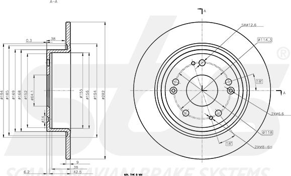 SBS 1815312681 - Kočioni disk www.molydon.hr