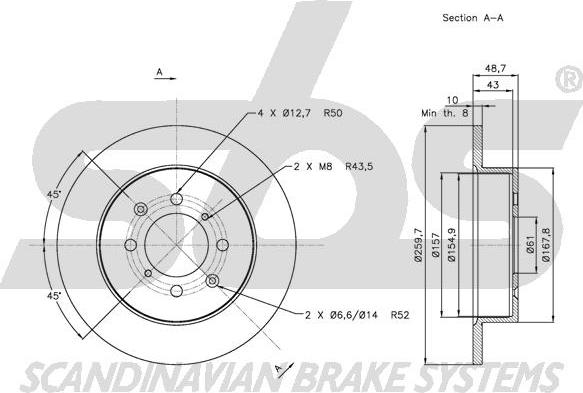 SBS 1815312633 - Kočioni disk www.molydon.hr