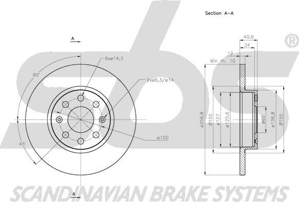 SBS 1815312363 - Kočioni disk www.molydon.hr