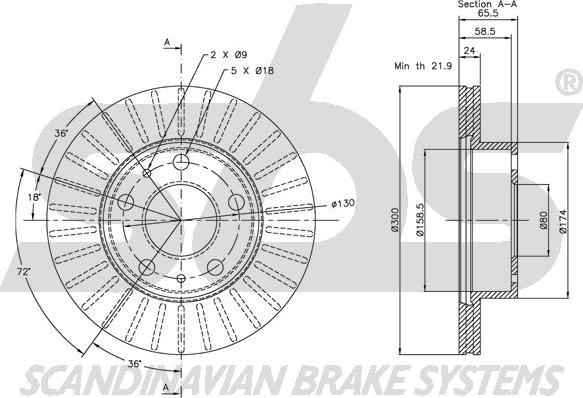 SBS 1815209946 - Kočioni disk www.molydon.hr