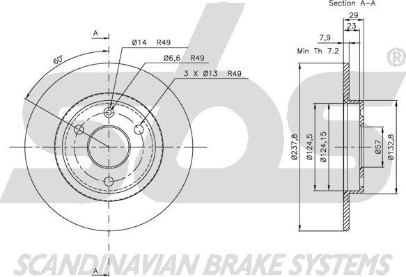 SBS 1815319917 - Kočioni disk www.molydon.hr