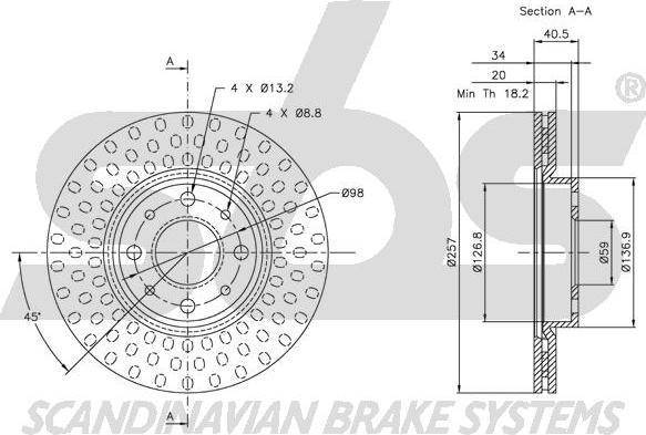 SBS 1815319921 - Kočioni disk www.molydon.hr