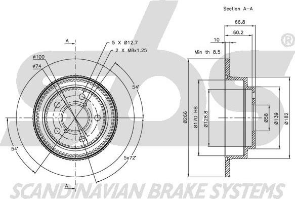 SBS 1815314404 - Kočioni disk www.molydon.hr