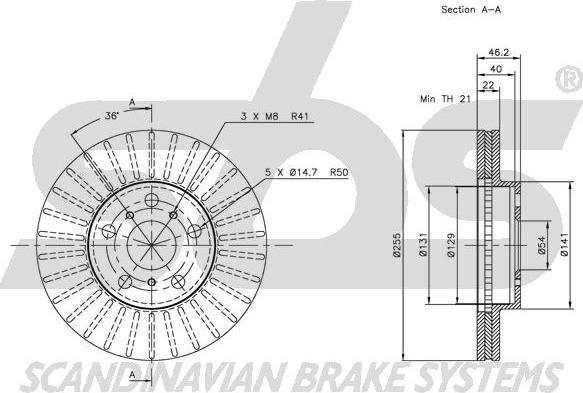 SBS 1815204545 - Kočioni disk www.molydon.hr