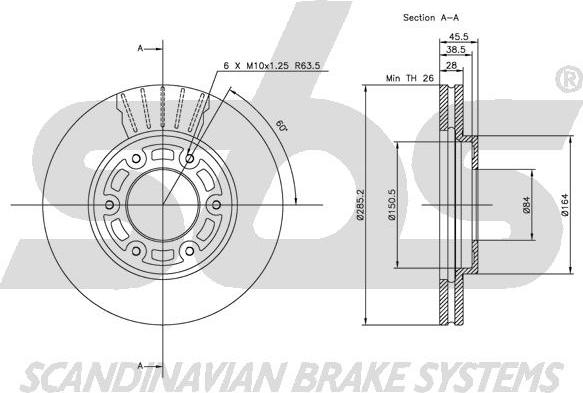 SBS 1815204567 - Kočioni disk www.molydon.hr