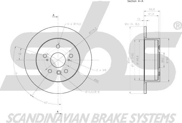 SBS 18152045159 - Kočioni disk www.molydon.hr