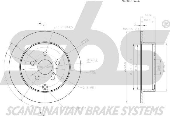 SBS 18153145156 - Kočioni disk www.molydon.hr