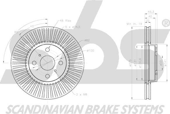 SBS 18153145108 - Kočioni disk www.molydon.hr