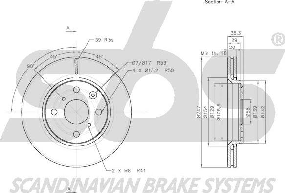 SBS 18152045102 - Kočioni disk www.molydon.hr