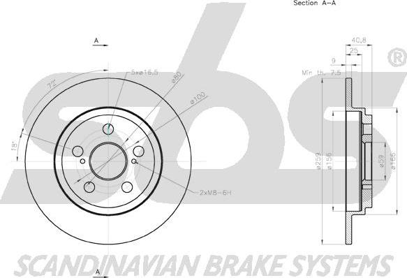 SBS 1815.2045133 - Kočioni disk www.molydon.hr