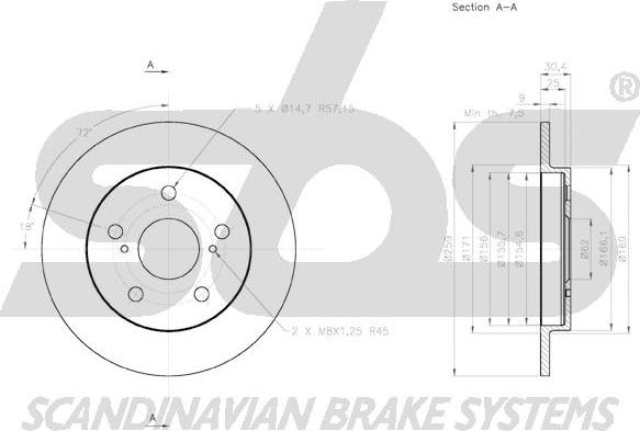 SBS 18153145124 - Kočioni disk www.molydon.hr