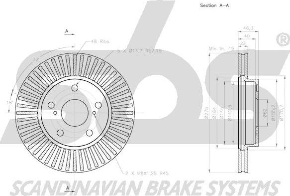 SBS 1815.2045121 - Kočioni disk www.molydon.hr