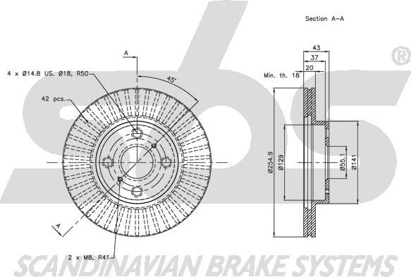 SBS 1815.204588 - Kočioni disk www.molydon.hr