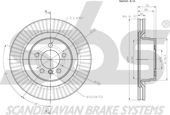 SBS 1815314045 - Kočioni disk www.molydon.hr